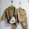 Boys Sweat Jacket, Pant & Sling Bag