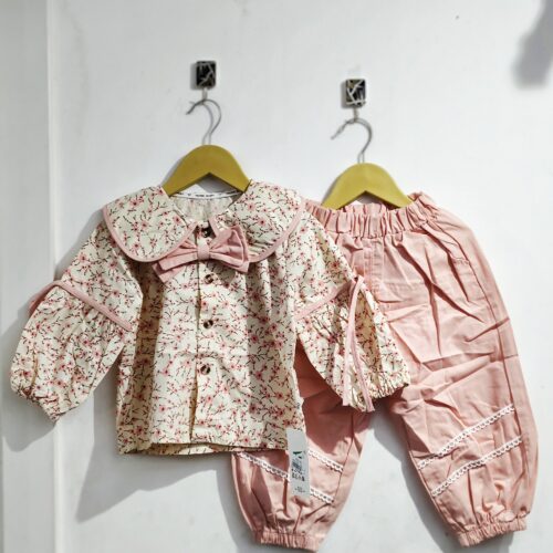 Girls Cotton Jacket & Pant Sets